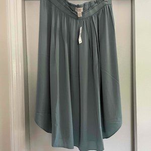 Loft - High Low Skirt- Lg- Light mint blue/green